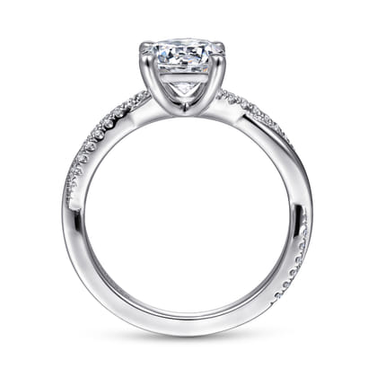 Campana - Platinum Round Diamond Engagement Ring