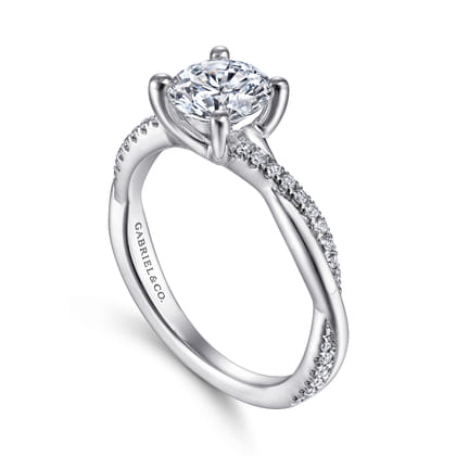 Campana - Platinum Round Diamond Engagement Ring
