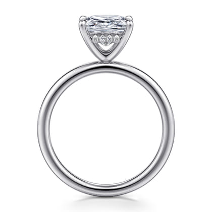 Cari - 14K White Gold Princess Diamond Engagement Ring