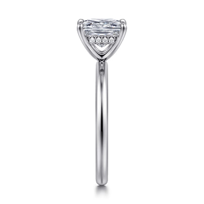 Cari - 14K White Gold Princess Diamond Engagement Ring