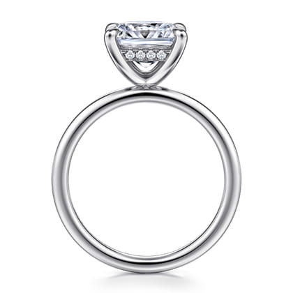 Cari - 14K White Gold Princess Diamond Engagement Ring