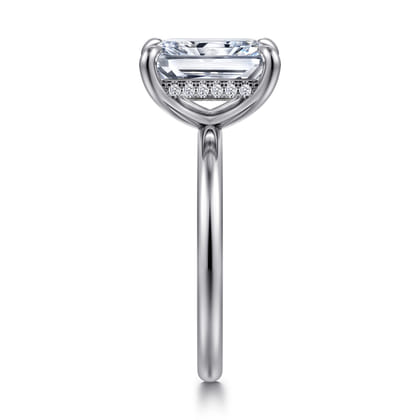 Cari - 14K White Gold Radiant Cut Diamond Engagement Ring