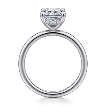 Cari - 14K White Gold Radiant Cut Diamond Engagement Ring