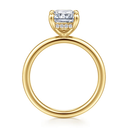 Cari - 14K Yellow Gold Radiant Cut Diamond Engagement Ring