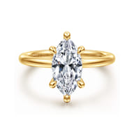 Cari - 18K Yellow Gold Marquise Diamond Engagement Ring