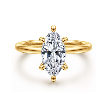 Cari - 18K Yellow Gold Marquise Diamond Engagement Ring