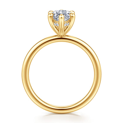 Cari - 18K Yellow Gold Marquise Diamond Engagement Ring