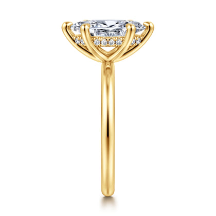 Cari - 18K Yellow Gold Marquise Diamond Engagement Ring
