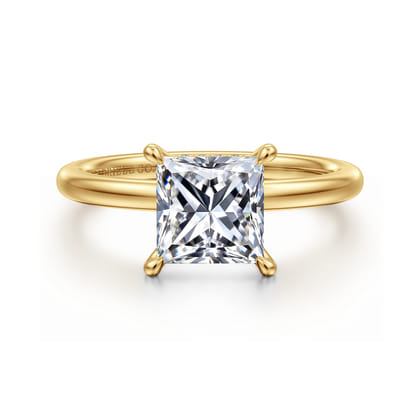 Cari - 18K Yellow Gold Princess Cut Diamond Engagement Ring