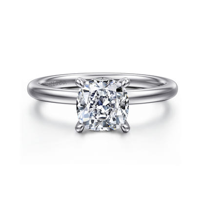 Cari - Platinum Cushion Diamond Engagement Ring