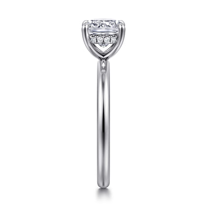 Cari - Platinum Cushion Diamond Engagement Ring