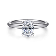 Cari - Platinum Oval Diamond Engagement Ring