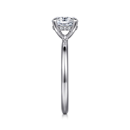 Cari - Platinum Oval Diamond Engagement Ring