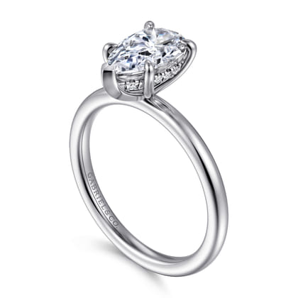 Cari - Platinum Pear Shape Diamond Engagement Ring