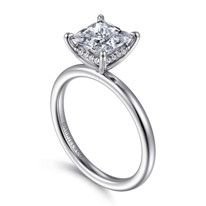 Cari - Platinum Princess Diamond Engagement Ring