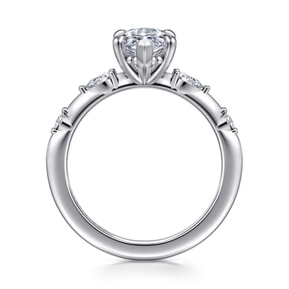 Carinna - Platinum Marquise Shape Diamond Engagement Ring