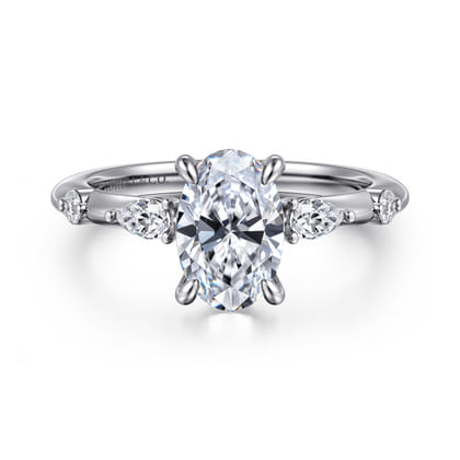 Carinna - Platinum Oval Diamond Engagement Ring