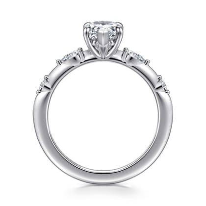 Carinna - Platinum Pear Shape Diamond Engagement Ring