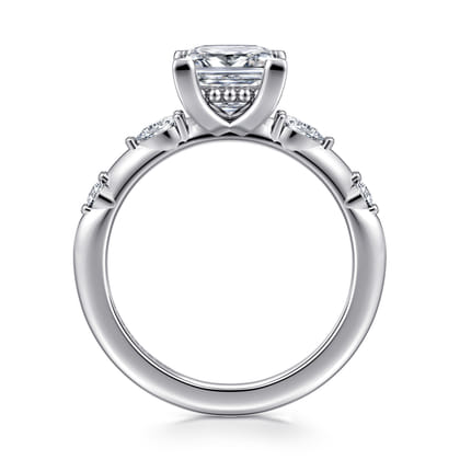 Carinna - Platinum Princess Cut Diamond Engagement Ring
