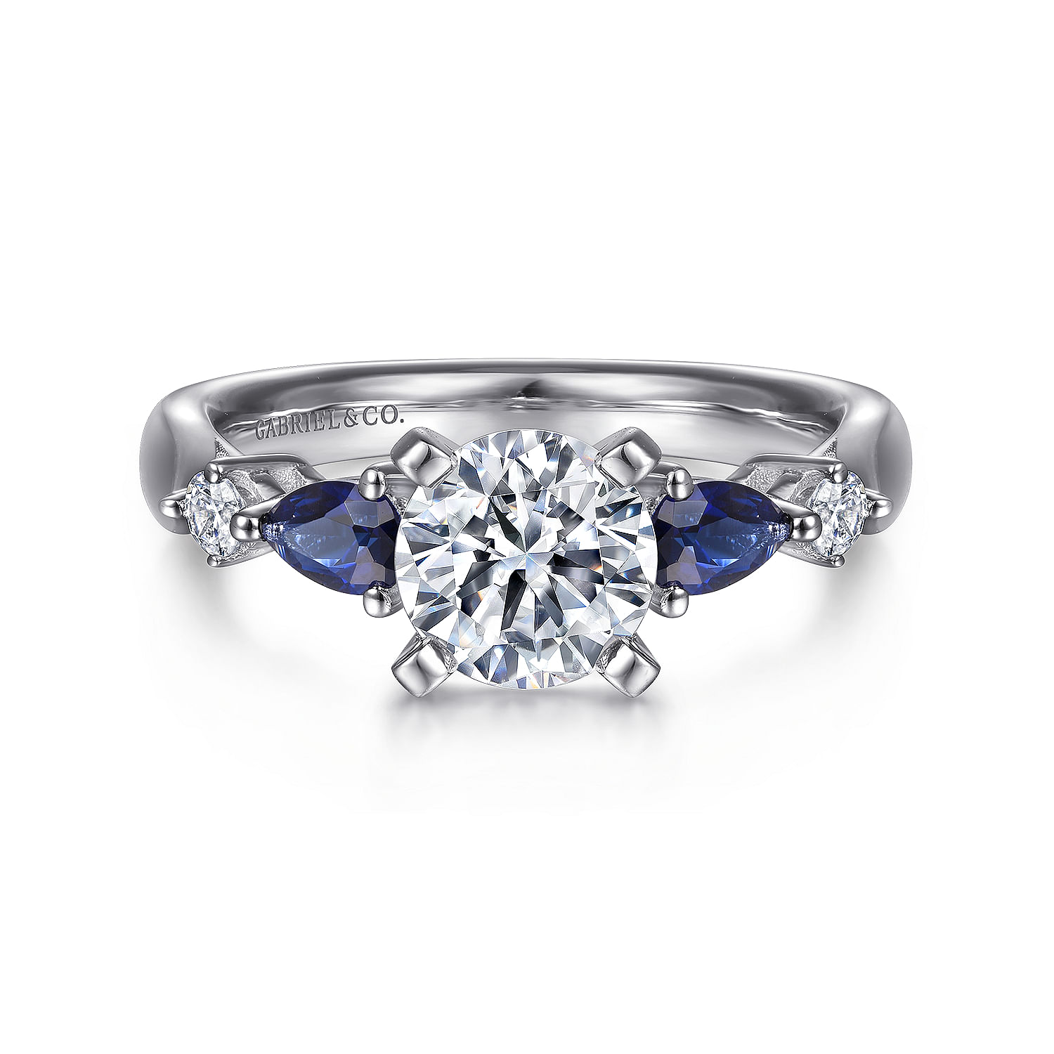 5 stone sapphire and diamond ring discount