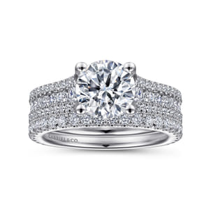 Carver - Platinum Round Diamond Channel Set Engagement Ring