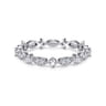 Eternity Band Wedding Ring in 14k White Gold with Round Natural Diamond at Gabriel & Co.
