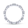 Eternity Band Wedding Ring in 14k White Gold with Round Natural Diamond at Gabriel & Co.