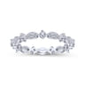 Eternity Band Wedding Ring in 14k White Gold with Round Natural Diamond at Gabriel & Co.