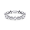Eternity Band Wedding Ring in 14k White Gold with Round Natural Diamond at Gabriel & Co.