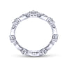 Eternity Band Wedding Ring in 14k White Gold with Round Natural Diamond at Gabriel & Co.
