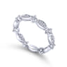 Eternity Band Wedding Ring in 14k White Gold with Round Natural Diamond at Gabriel & Co.