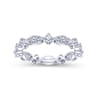 Eternity Band Wedding Ring in 14k White Gold with Round Natural Diamond at Gabriel & Co.