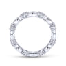 Eternity Band Wedding Ring in 14k White Gold with Round Natural Diamond at Gabriel & Co.