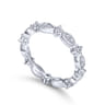 Eternity Band Wedding Ring in 14k White Gold with Round Natural Diamond at Gabriel & Co.
