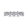 Eternity Band Wedding Ring in 14k White Gold with Round Natural Diamond at Gabriel & Co.