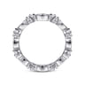 Eternity Band Wedding Ring in 14k White Gold with Round Natural Diamond at Gabriel & Co.