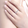 Eternity Band Wedding Ring in 14k White Gold with Round Natural Diamond at Gabriel & Co.