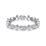 Eternity Band Wedding Ring in 14k White Gold with Round Natural Diamond at Gabriel & Co.