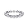 Eternity Band Wedding Ring in 14k White Gold with Round Natural Diamond at Gabriel & Co.