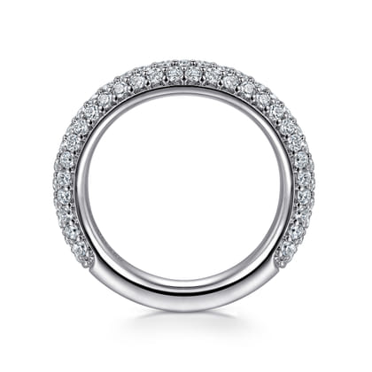 Casoria - 14K White Gold Diamond Pave Anniversary Band