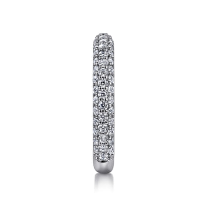 Casoria - 14K White Gold Diamond Pave Anniversary Band