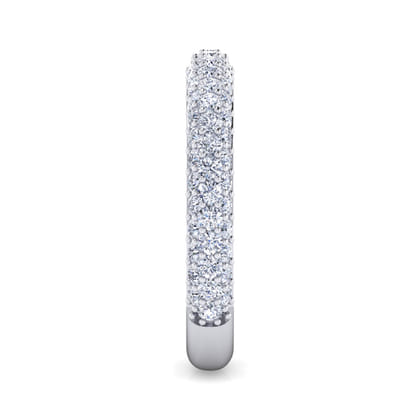 Casoria - 14K White Gold Diamond Pave Anniversary Band