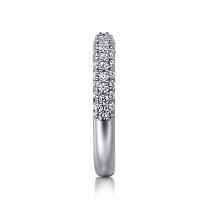 Casoria - 14K White Gold Pave Diamond Anniversary Band