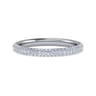 Fancy Wedding Ring in 14k White Gold with Round Natural Diamond at Gabriel & Co.
