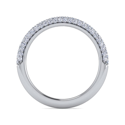 Casoria - 14K White Gold Pave Diamond Anniversary Band