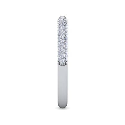 Casoria - 14K White Gold Pave Diamond Anniversary Band