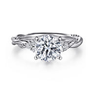 Catalina - 14K White Gold Round Diamond Engagement Ring