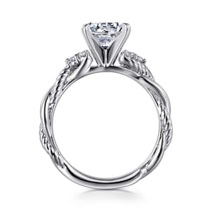 Catalina - 14K White Gold Round Diamond Engagement Ring