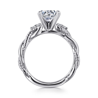 Catalina - 14K White Gold Round Diamond Engagement Ring