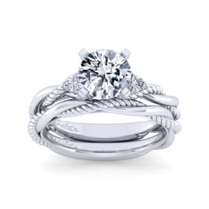 Catalina - 14K White Gold Round Diamond Engagement Ring